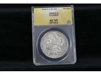 1896S Morgan Silver Dollar - ANACS Graded - AU-50