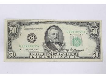 1950B $50 Chicago Federal Reserve Note - VF+