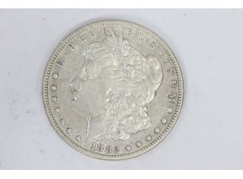 1882CC Morgan Silver Dollar -XF-AU