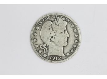 1912S Barber Half Dollar - F