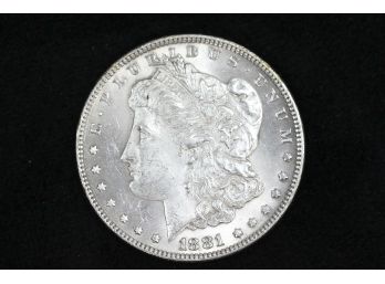 1881 Morgan Silver Dollar - Unc.