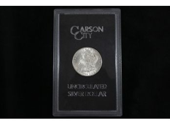 1884CC Morgan Silver Dollar - Encased With Certificate