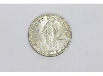 1944 Filipin Half Dollar - AU/Unc