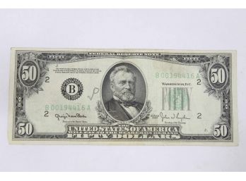 1950 $50 New York Federal Reserve Note - XF