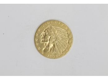 1909D Indian Head Half Eagle $5 Gold
