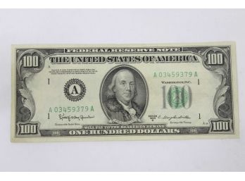 1950D $100 Boston Federal Reserve Note