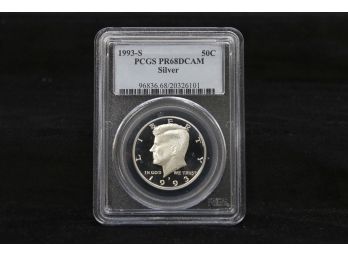 1993S Kennedy Half Dollar - Silver Proof - PCGS Graded PR68