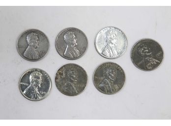 7 - 1943 Steel Cents - Condition Varies To Uncirculated
