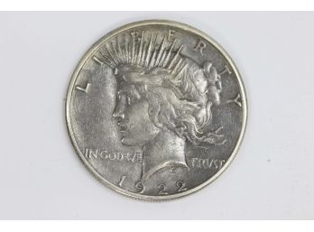1922S Peace Silver Dollar - XF-AU