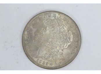 1921 Morgan Silver Dollar (toning) - BU
