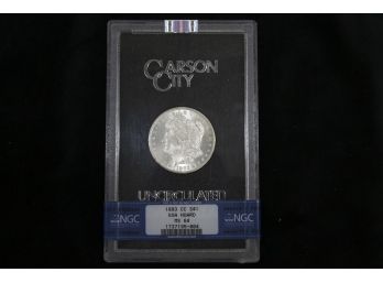 1883CC Morgan Silver Dollar - NGC Graded MS-64