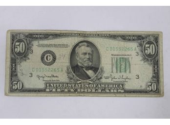 1950 C $50 Cleveland Federal Reserve Bank Note