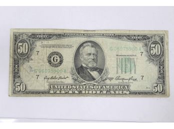 1950A $50 Chicago Federal Reserve Note -