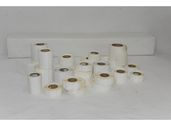 23 Used  Partial Rolls Of Labels