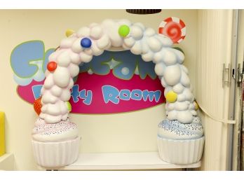 Large Cupcake Themed Custom Manufactured Arch Sign