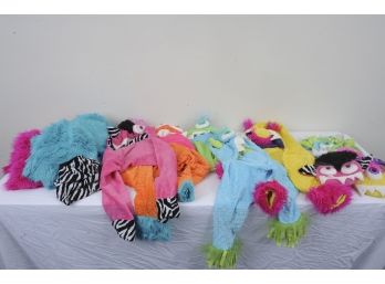 Group Of Fun, Colorful Dress Up Items And Monster Hooded Bath Towels