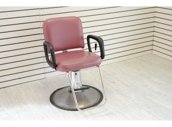 Magenta Colored Salon Chair