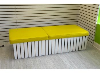 Yellow Padded Bench