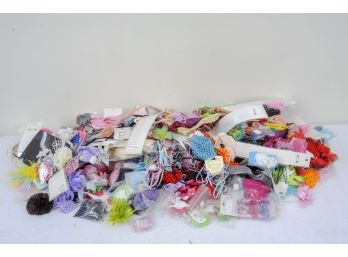 Huge Lot Of Hair Bows, Bands, Etc.