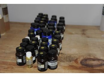 Approximately 40 Open Bottles Of Crafter's Choice Fragrances And Scented Oils