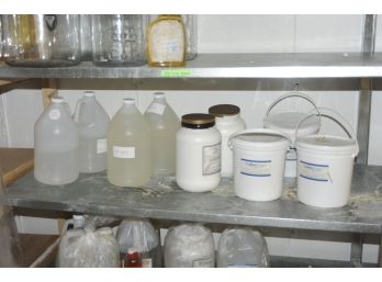 Contents Of Shelf Beauty And Soap Making Products