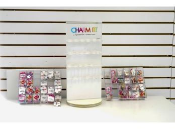 Charm-It Charm Display With About 150 Charms