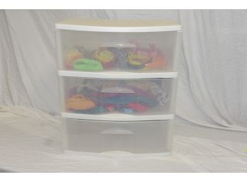 3 Drawer Plastic Chest With Contents