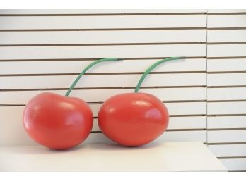 Pair Of Custom Made 3- Dimensional Cherries