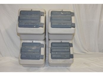 Group Of 4 Stack-N-Stor Model 40 Storage Containers