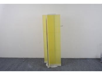 Yellow Plastic Rotating Pegboard Display