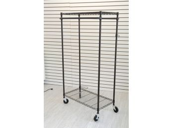 Metal Garment Rack On Casters