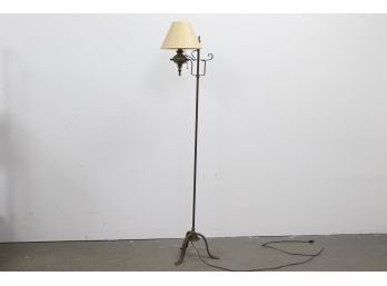 Vintage Arts & Crafts Floor Lamp With Pull Chain 5' Tall