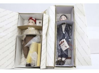 2 Piece Lot - Heritage Porcelain Dolls Little Rascals - Spanky & Alfalfa