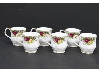 Royal Albert 6 Piece Old Country Roses Bone China Tea Cups