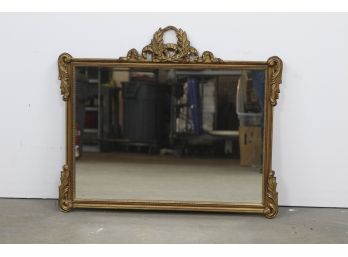 Vintage Wood Framed Gilded Mirror