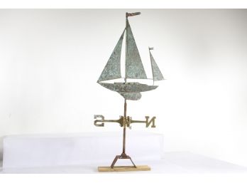 Vintage Sail Boat Weather Vane