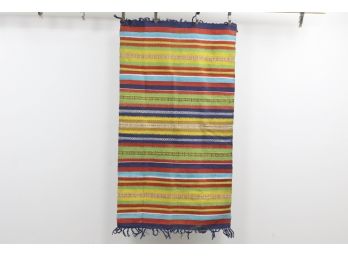 Vintage Red, Blue, Yellow, Green Blanket