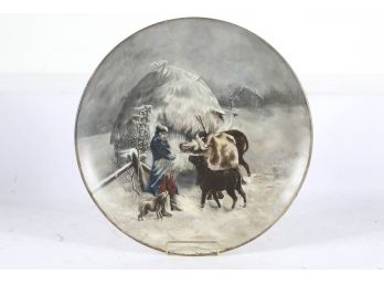 Coulter & Long Painted Pottery Plate