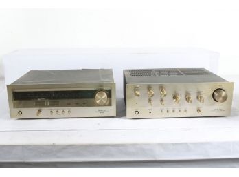 2 Pcs - Stereo Equipment - Model T-4 ONKYO Tuner, Model A-7 ONKYO Amplifier