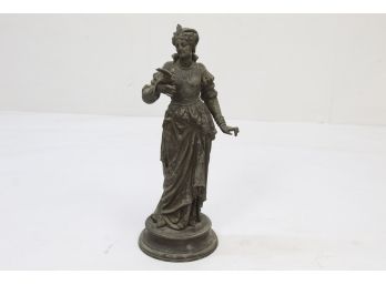 Early 18th Century Woman Statue W/bird