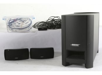 Bose Cinemate Digital Home Theater System Speakers & Woofer With Cords