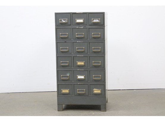 Steelmaster 18 Drawer Card File / Parts Cabinet