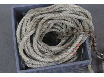Large Length Of  Rope, 100 Ft 1/2' Rope