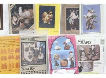 Craft Lot / Patterns, Dolls, Clothes, Holiday, Decorating