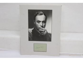 Charles Boyer Clipped Signature