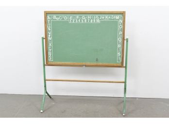 Vintage 4 Ft Wide Chalkboard By Cass Toys, Double Sided