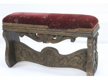 Antique Ornate  Kneeling Bench / Foot Rest