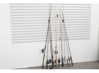 15 Mixed Fishing Poles