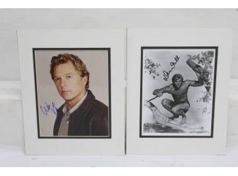 Denny Miller And William Katt Autographed Photos