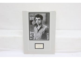 Actor Sal Mineo Photo And Clipped Signature